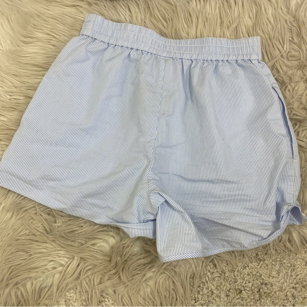 CUTS Blue White Striped Cotton Boxer Shorts - Picture 4 of 4